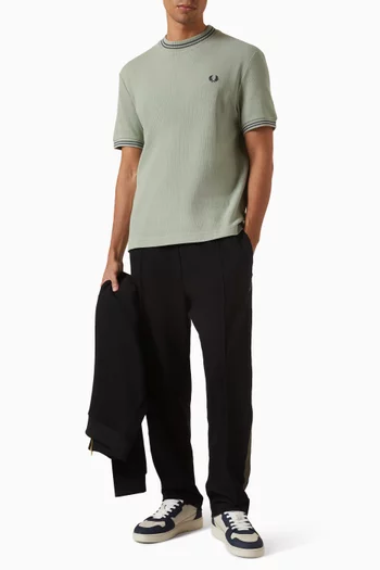Polo Shirt in Crepe Piqué