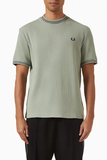 Polo Shirt in Crepe Piqué
