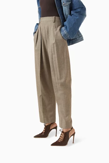 حذاء كلاسيك اليا بكعب 90 مم جلد بنقشة جلد الحرباء