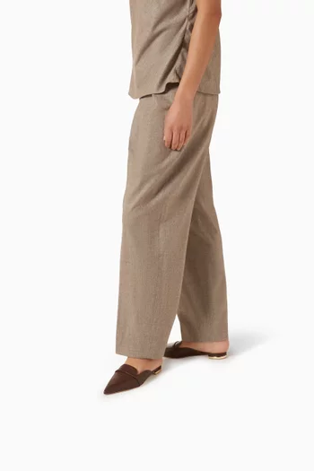 Doramu 10 Slippers in Lizard Embossed Leather