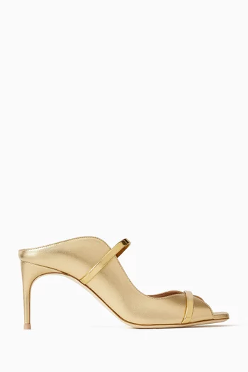 Noah 70 Mules in Metallic Leather