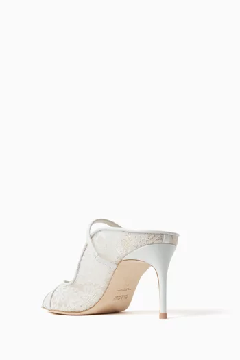 Noah 70 Mules in Lace & Nappa