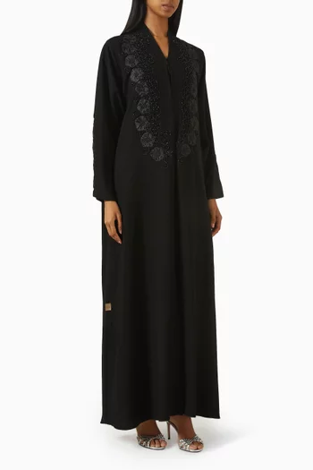 عباية نوار سكيلز مطرزة