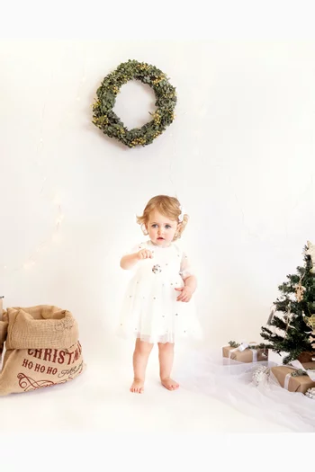 Festive Sequin-embellished Dress in Tulle