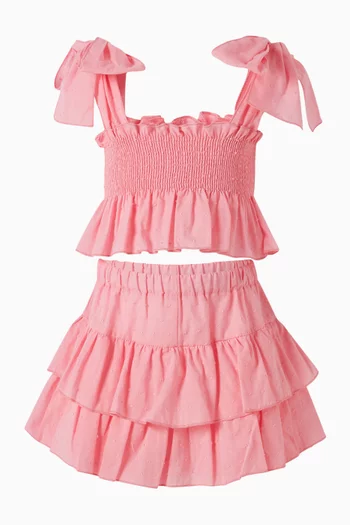 بلوزة بعقد وكشكش