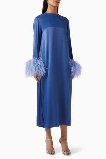 Suzi Feather Midi Dress in EcoVero™ viscose