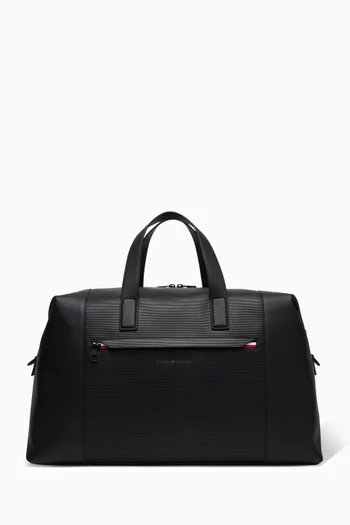 حقيبة دفل بشعار الماركة جلد صناعي