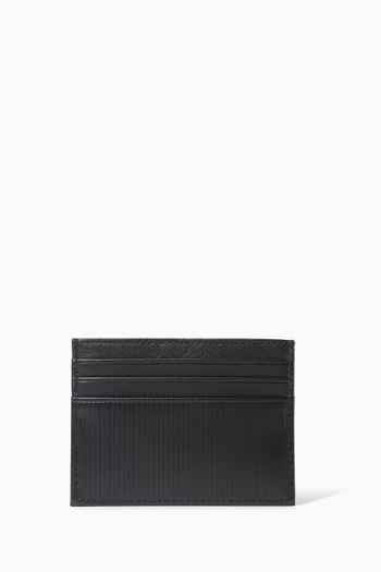 Logo Card Holder in Leather