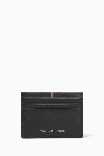 Logo Card Case in Leather