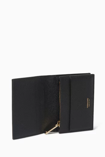 Micro Gancio Card Case in Leather