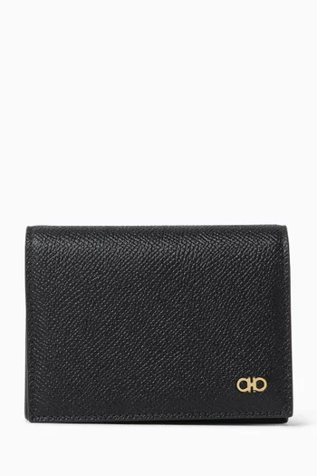 Micro Gancio Card Case in Leather