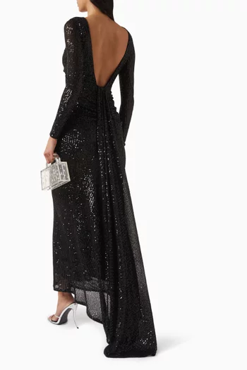Sequin-embellished Gown