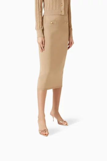 Elodie Vinyl 75 Sandals in Metallic Leather