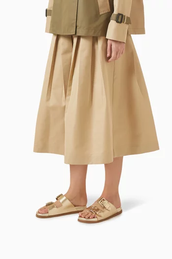 حذاء مفتوح هاي سمر جلد لامع