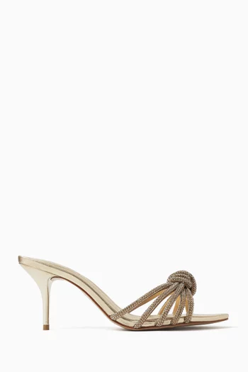 Festas Mules in Metallic Leather