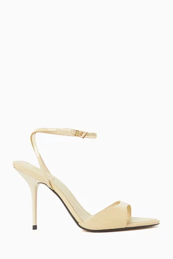 حذاء مفتوح ارتيسان بكعب 75 مم جلد