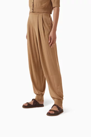 حذاء مفتوح بتصميم مجدول جلد