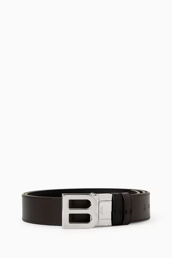 B Bold Reversible Belt in Leather