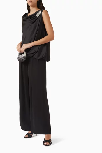 بلوزة هنريك بدرابيه مزيج فيسكوز