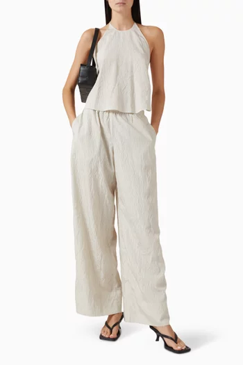 Relaxed Crushed Pants
