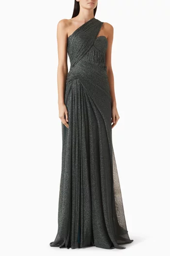 Camellia Cape Gown in Viscose Jersey