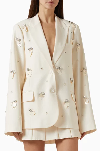 Embellished Oversized Blazer