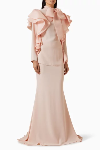 طقم بلوزة وتنورة لومي كريب