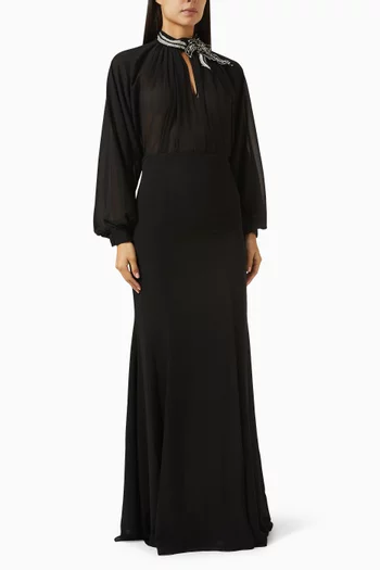 طقم بلوزة وتنورة إيزرا شيفون