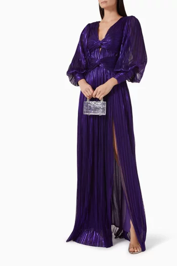 Loana Slit Dress in Tulle