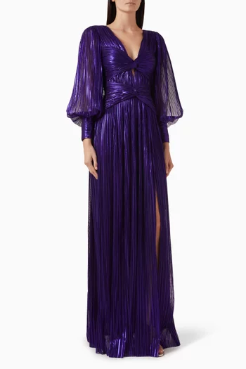 Loana Slit Dress in Tulle