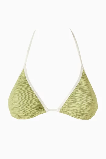 Palma Colour-block Bikini Top