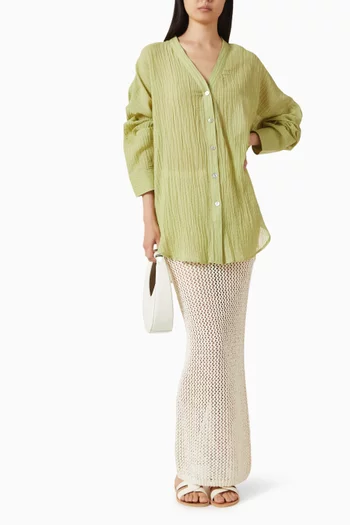 تنورة فونتيلينا طويلة كروشيه