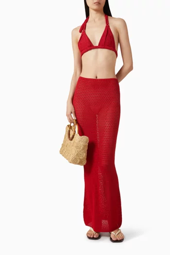 تنورة فونتيلينا طويلة كروشيه