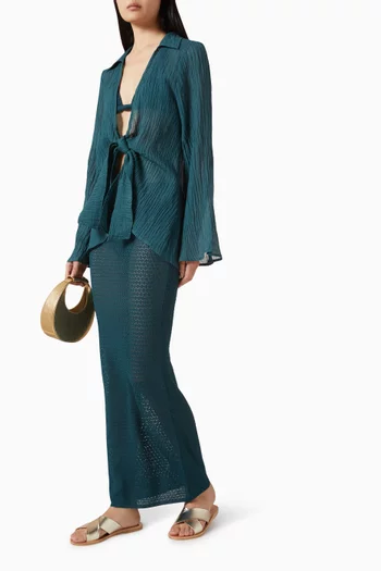 تنورة فونتيلينا طويلة كروشيه