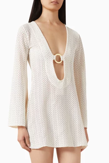 Montego Mini Dress in Crochet