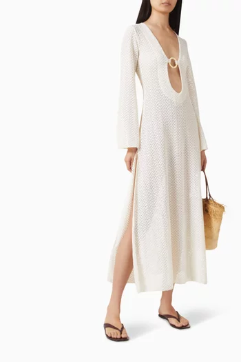 فستان مونتيغو طويل كروشيه