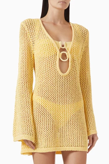 Montego Mini Dress in Crochet