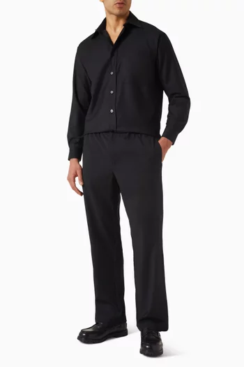 قميص دينيس بنمط جاكيت صوف مارينو