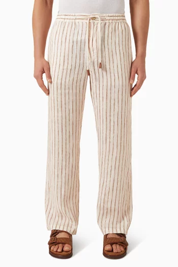 Gabriel Stripe Wide-leg Pants