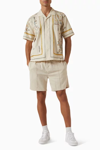 Ex Libris Cuban Shirt in Cotton Ripstop