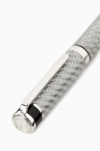 Pen/ TAT/ BM/ Pallad/ Resin barrel/ Alutex/ Grey/ Rnd/ Ball point/ Fine carbon print/ Logo Top/ Monaco Pen:SILVER:One Size|218872730