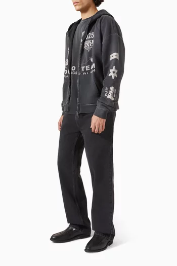 Rodeo Team Vintage Zip Hoodie in Cotton