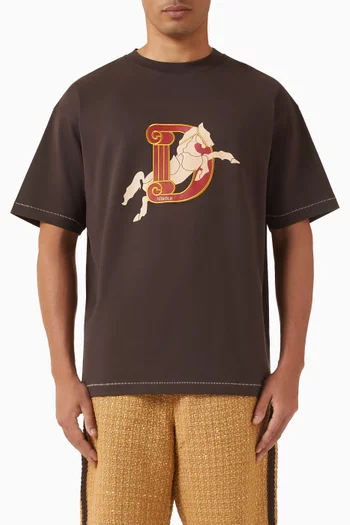 Le D Cheval T-Shirt in Cotton