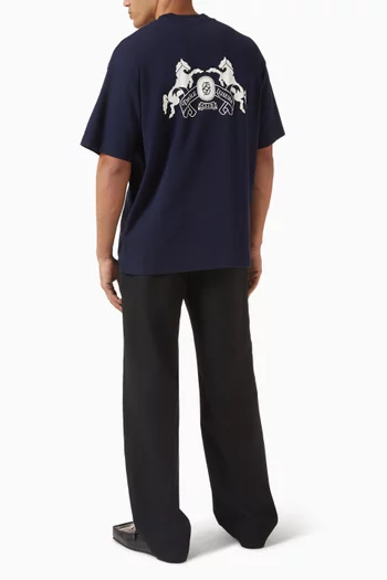 Le Embleme Chevaux T-shirt in Cotton