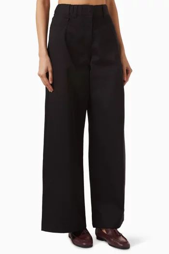 Wide-leg Pants in Cotton
