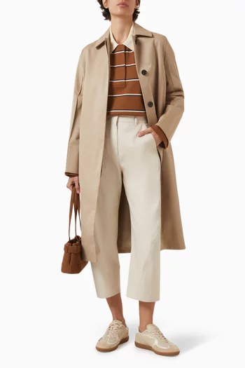 Barrel-leg Pants in Cotton