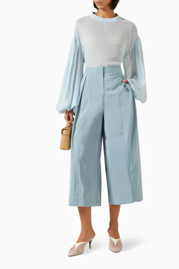 Pleated Culottes in Modal-blend