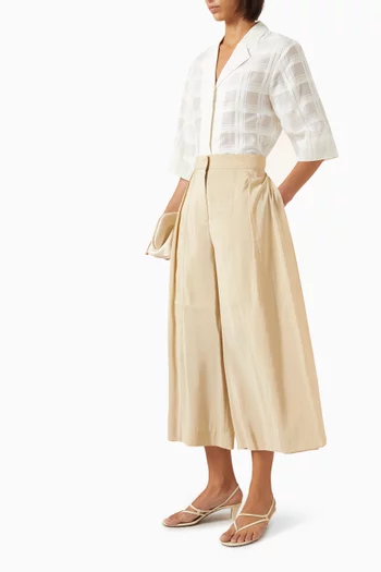 Pleated Culottes in Modal-blend