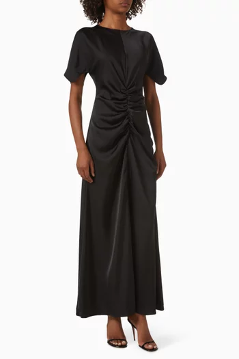 Forgive & Forget Maxi Dress in Satin