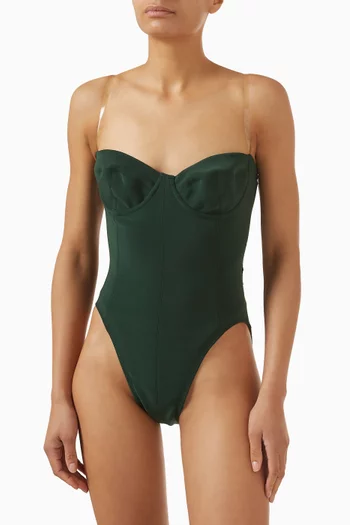 Corset Mio One-piece Swimsuit in Poly Lycra